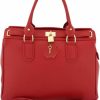 Satchel Handbags | Fioretta Fioretta Italian Genuine Leather Carryall Satchel Handbag Crossbody For Women