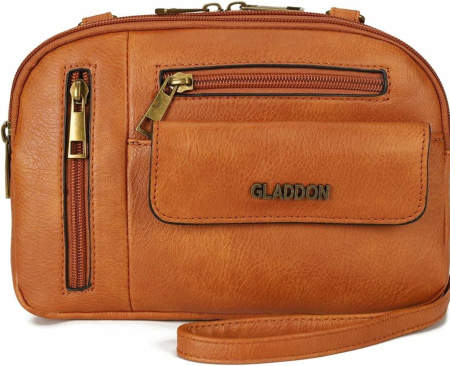 Satchel Handbags | Gladdon Gladdon Small Crossbody Bags For Women Multi Pocket Shoulder Purses Leather Lady Satchel Handbags Trendy