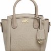 Satchel Handbags | Anne Klein Anne Klein Embossed Top Handle Mini Satchel, Stone