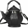 Satchel Handbags | ZiMing Ziming Teapot Shape Handbags Purse Women Vegan Leather Crossbody Bags With Chain Handle Stylish Satchel Handbag