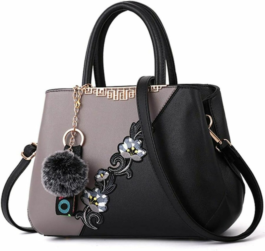 Satchel Handbags | ELDA Elda Purses And Handbags For Women Embroidery Top Handle Satchel Fashion Ladies Shoulder Bag Tote Purse Messenger Bags