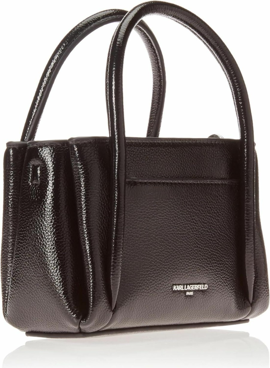 Satchel Handbags | Karl Lagerfeld Paris Karl Lagerfeld Paris Nouvelle Hobo Satchel, Shiny Blk