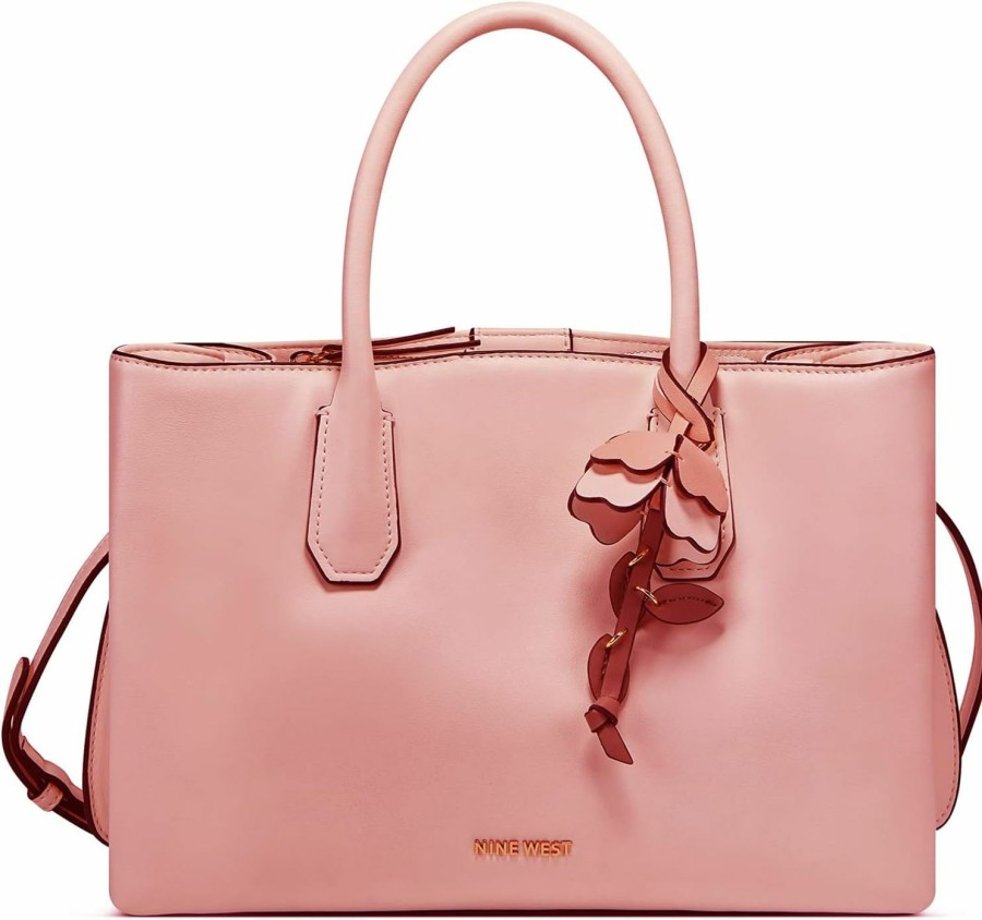 Satchel Handbags | Nine West Nine West Women'S Klarybel Jet Set Satchel - Modern Pink