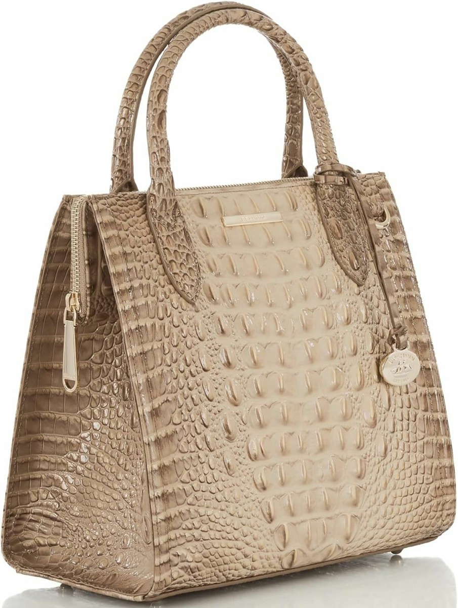 Satchel Handbags | BRAHMIN Small Caroline - Sesame Ombre Melbourne