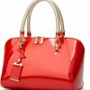 Satchel Handbags | XingChen Xingchen Shiny Patent Women Faux Leather Handbags Crossbody Bag Top Handle Purse Satchel Bag Shoulder Bag