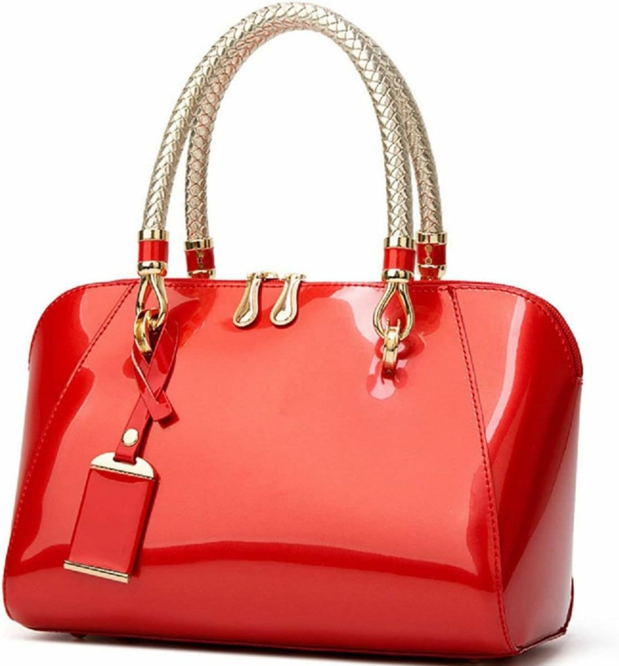 Satchel Handbags | XingChen Xingchen Shiny Patent Women Faux Leather Handbags Crossbody Bag Top Handle Purse Satchel Bag Shoulder Bag