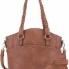 Satchel Handbags | JESSIE & JAMES Jessie & James Bella Concealed Carry Tote Bags For Women With Lock And Key Satchel Purse Top Handle With Crossbody Strap