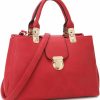 Satchel Handbags | Dasein Dasein Women Satchel Handbags Top Handle Purse Medium Tote Bag Vegan Leather Shoulder Bag