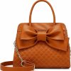 Satchel Handbags | Scarleton Scarleton Purses For Women, Bow Quilted Handbags Purse, Vintage Faux Leather Crossbody Bags For Women W/Chain Strap, H1048