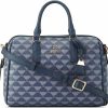 Satchel Handbags | Nine West Nine West Tristian Bowler Satchel, Navy Logo