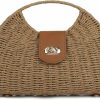 Satchel Handbags | Youjaree Youjaree Women Straw Beach Bag Handmade Woven Crossbody Shoulder Bags Top Handle Satchel Handbag Purse For Summer