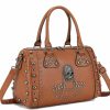 Satchel Handbags | FiveloveTwo Fivelovetwo Women Skull Handbag Gothic Rivet Tote Satchel Shoulder Crossbody Bag