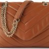 Satchel Handbags | VESTURINA Quilted Crossbody Bag For Women, Soft Vegan Chevron Purses, Trendy Shoulder Handbags With Flap