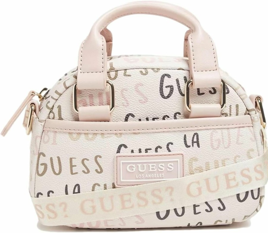 Satchel Handbags | GUESS Guess Mini Faux-Leather Logo Satchel