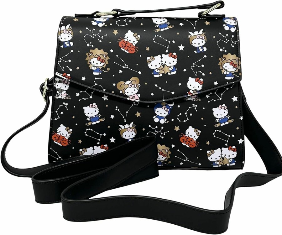 Satchel Handbags | Loungefly Loungefly Sanrio Hello Kitty Zodiac Allover Print Crossbody Satchel Handbag Purse