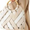 Satchel Handbags | Dolce Vita Dolce Vita Sienna-B Woven Bucket Satchel, White