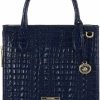 Satchel Handbags | BRAHMIN Small Caroline - Ink Leontyne