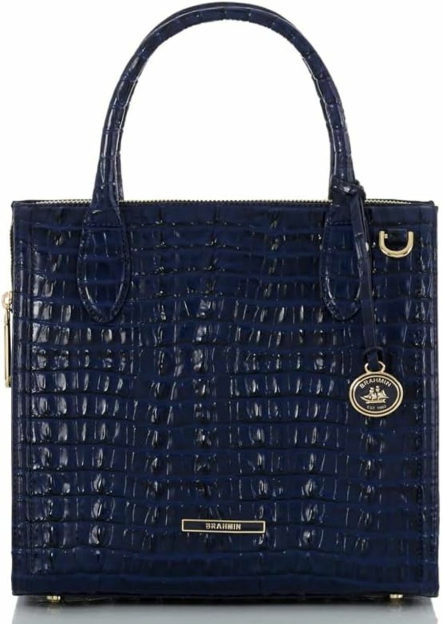 Satchel Handbags | BRAHMIN Small Caroline - Ink Leontyne