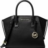 Satchel Handbags | Michael Michael Kors Michael Michael Kors Avril Small Logo Top-Zip Satchel - Black