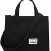 Satchel Handbags | Maki Izumi Maki Izumi Tote Bag,Corduroy Tote Bag,Women Small Satchel Bag,Black Tote Bag For Women,Canvas Bag,Canvas Bags With Handles.