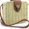 Satchel Handbags | HOXIS Hoxis Retro Straw Portable Small Box Woven Womens Cross Body Bag Shoulder Messenger Satchel