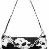 Satchel Handbags | PURFANREE Women Cow Print Shoulder Bag Clutch Purse Underarm Handbag Satchel Zipper Tote Bag Purse