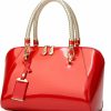 Satchel Handbags | ZiMing Ziming Glossy Patent Leather Handbags For Women Top Handle Purse Satchel Bag Stylish Handbag Medium Tote Bags Shoulder Bag