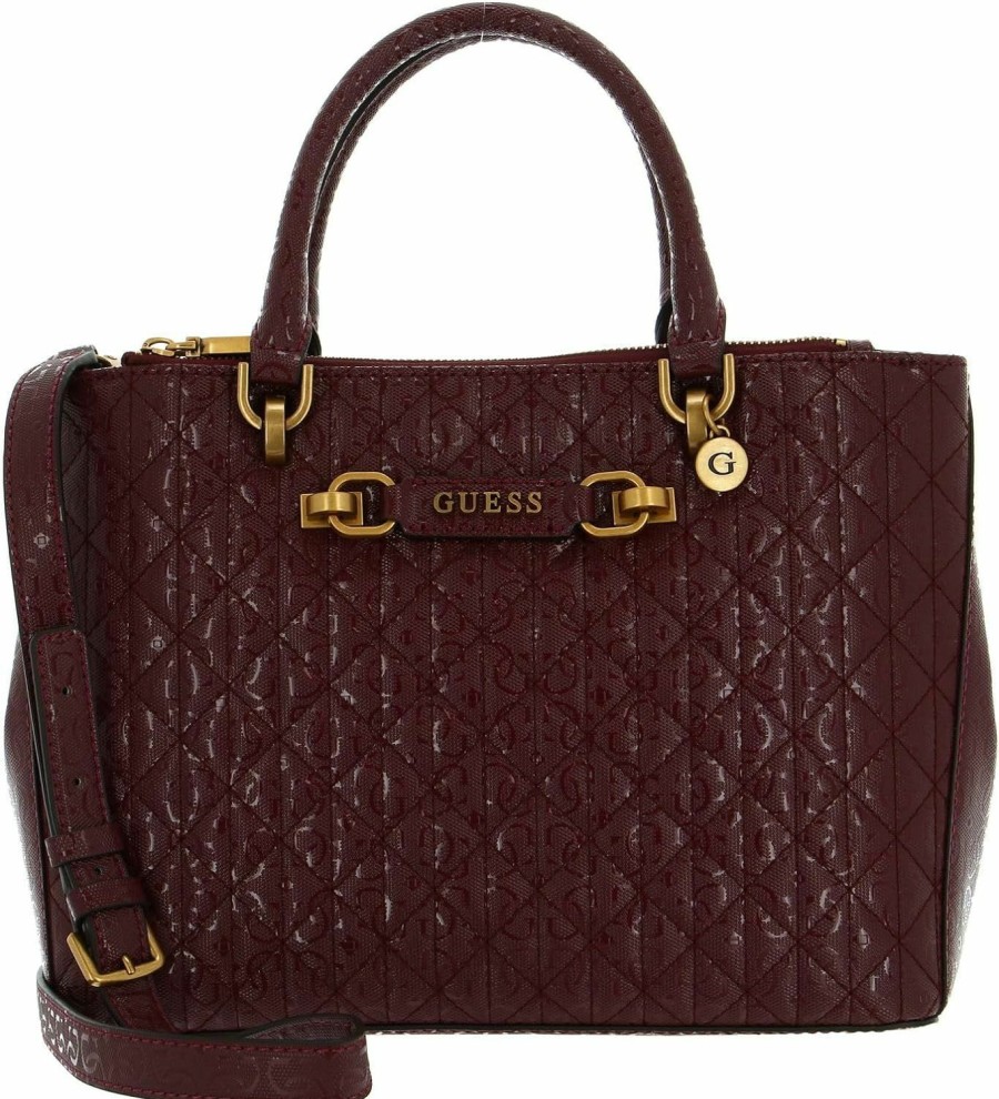 Satchel Handbags | GUESS Guess Aveta Status Satchel, Merlot