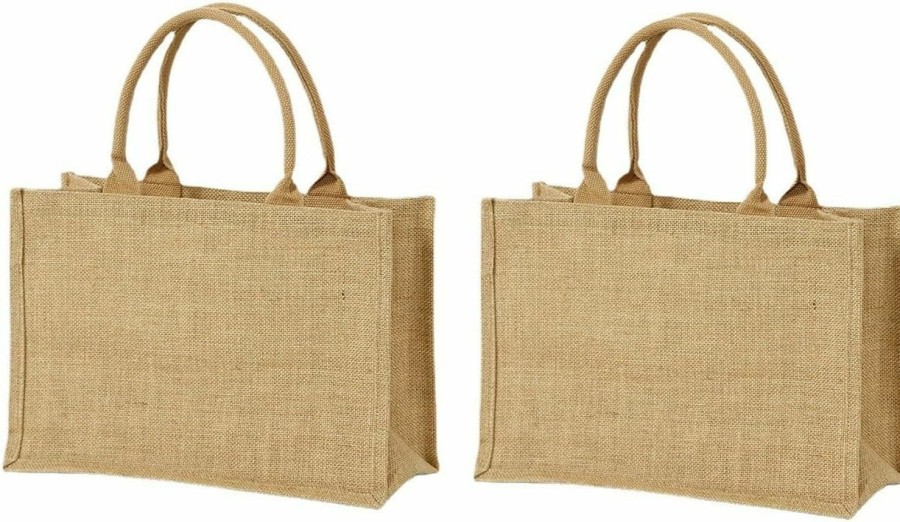 Satchel Handbags | Aprilmin Aprilmin Straw Beach Canvas Bag,Tote Shoulder Bag,Satchel Large Handbag Canvas Handbag 2Packs