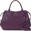 Satchel Handbags | Kate Spade New York Kate Spade New York Women'S Dumpling Pebbeled Leather Small Satchel Bag, Ripe Plum