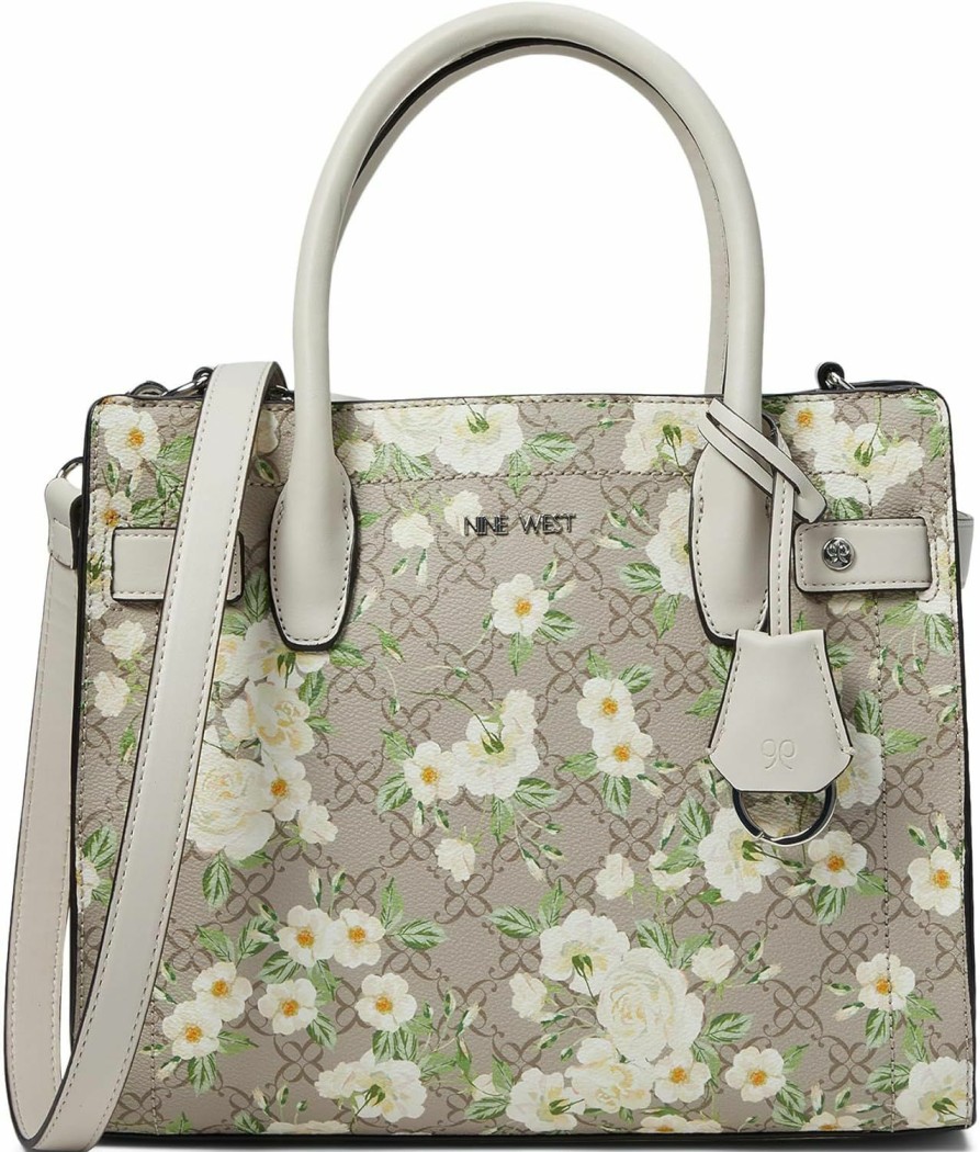 Satchel Handbags | Nine West Nine West Bettina Satchel Peony Logo Floral Processing Processing