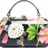 Satchel Handbags | STYLE STRATEGY NEW YORK Floral Faux Patent Leather Satchel