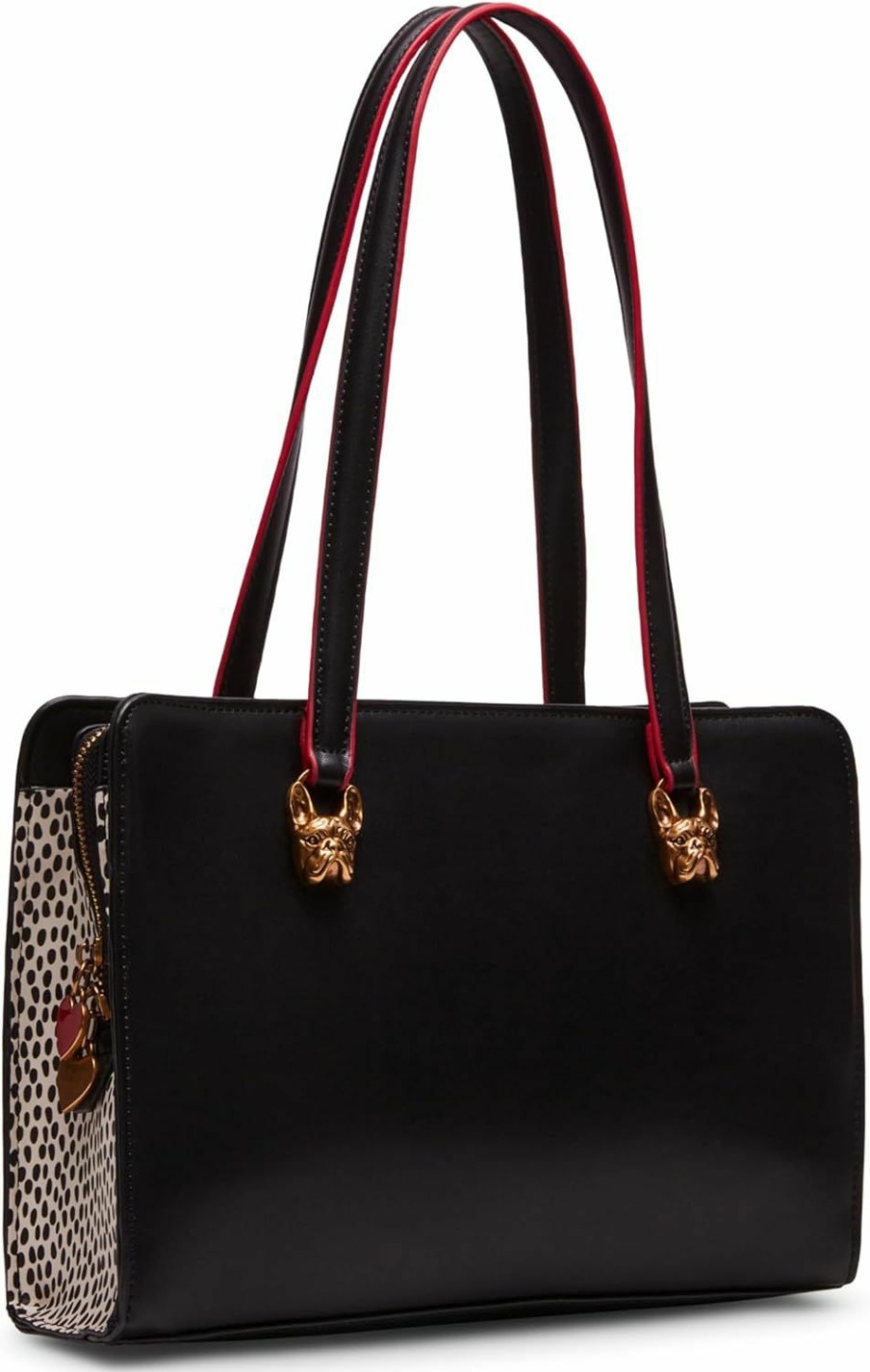 Satchel Handbags | Betsey Johnson Betsey Johnson Frenchie 3-Compartment Satchel, Black