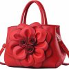 Satchel Handbags | Cayla Cayla 3D Floral Handbags Purses For Women Top Handle Handbag Pu Leather Satchel Shoulder Crossbody Bags Ladies Evening Bag