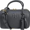 Satchel Handbags | Tory Burch Tory Burch 141955 Thea Black With Gold Hardware Women'S Small Satchel Bag