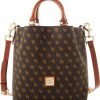 Satchel Handbags | Dooney & Bourke Dooney & Bourke Handbag, Gretta Small Barlow Satchel - Brown Tmoro