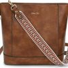 Satchel Handbags | Chase Chic Chase Chic Crossbody Purse For Women,Vegan Leather Shoulder Bucket Bag For Ladies Detachable Hobo Handbags