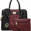 Satchel Handbags | Marco M. Kerry Marco M Kelly Women'S Satchel Handbags Top Handle Stylish Purse Vegan Leather Shoulder Bags For Women Wallet Set