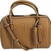 Satchel Handbags | Tory Burch Tory Burch 141955 Thea Tan With Gold Hardware Leather Women'S Small Satchel Bag