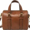 Satchel Handbags | Fossil Fossil Women'S Carlie Leather Mini Satchel Purse Handbag For Women