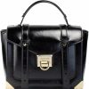 Satchel Handbags | Michael Kors Michael Kors Manhattan Medium Leather Satchel, Metallic Black