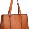 Satchel Handbags | Banuce Banuce Vintage Full Grain Italian Vegetable Tanned Leather Purses And Handbags For Women Satchel Shoulder Bag Stylish Tote Work Bag