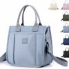 Satchel Handbags | RUNSOON Runsoon Cute Small Tote Bag For Women Nylon Crossbody Purse Shoulder Bags Satchel Handbags With Compartments Zipper Pocket