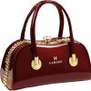 Satchel Handbags | Nucucina Fashion Leather Wedding Bag For Women'S Top Handle Satchel Crossbody Handbags Crystal Evening Bag Purses Hard Shoulder Bags