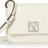 Satchel Handbags | Emporio Armani A|X Armani Exchange Woman'S Medium Shoul, Bianco, Bianco, M, A|X Armani Exchange Informal And Informal Bag. Luxury Bags By Giorgio Armani