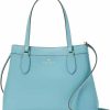 Satchel Handbags | Kate Spade New York Kate Spade New York Women'S Sienna Refined Grain Leather Satchel Bag, Smoky Blue