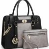 Satchel Handbags | MARCO M KELLY Marco M Kelly Purses And Handbags For Women Top Handle Satchel With Wallet Shoulder Bags Two Tone 2Pcs