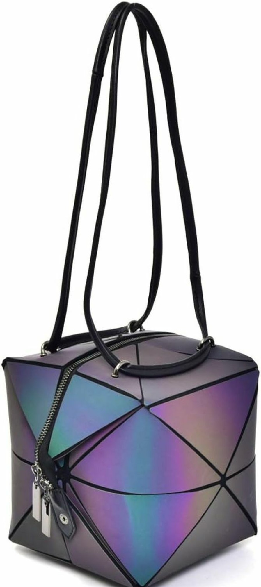 Satchel Handbags | WUIOS Geometric Purse For Women Magical Changeable Square Purse Large Holographic Luminous Purse Crossbody Halloween Bag Gifts Unique