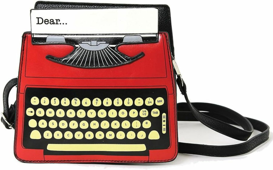 Satchel Handbags | WonderMolly Vintage Typewriter Screen Print Vinyl Satchel Bag