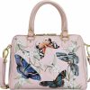 Satchel Handbags | Anuschka Anuschka Hand Painted Leather Women'S Zip Around Classic Satchel